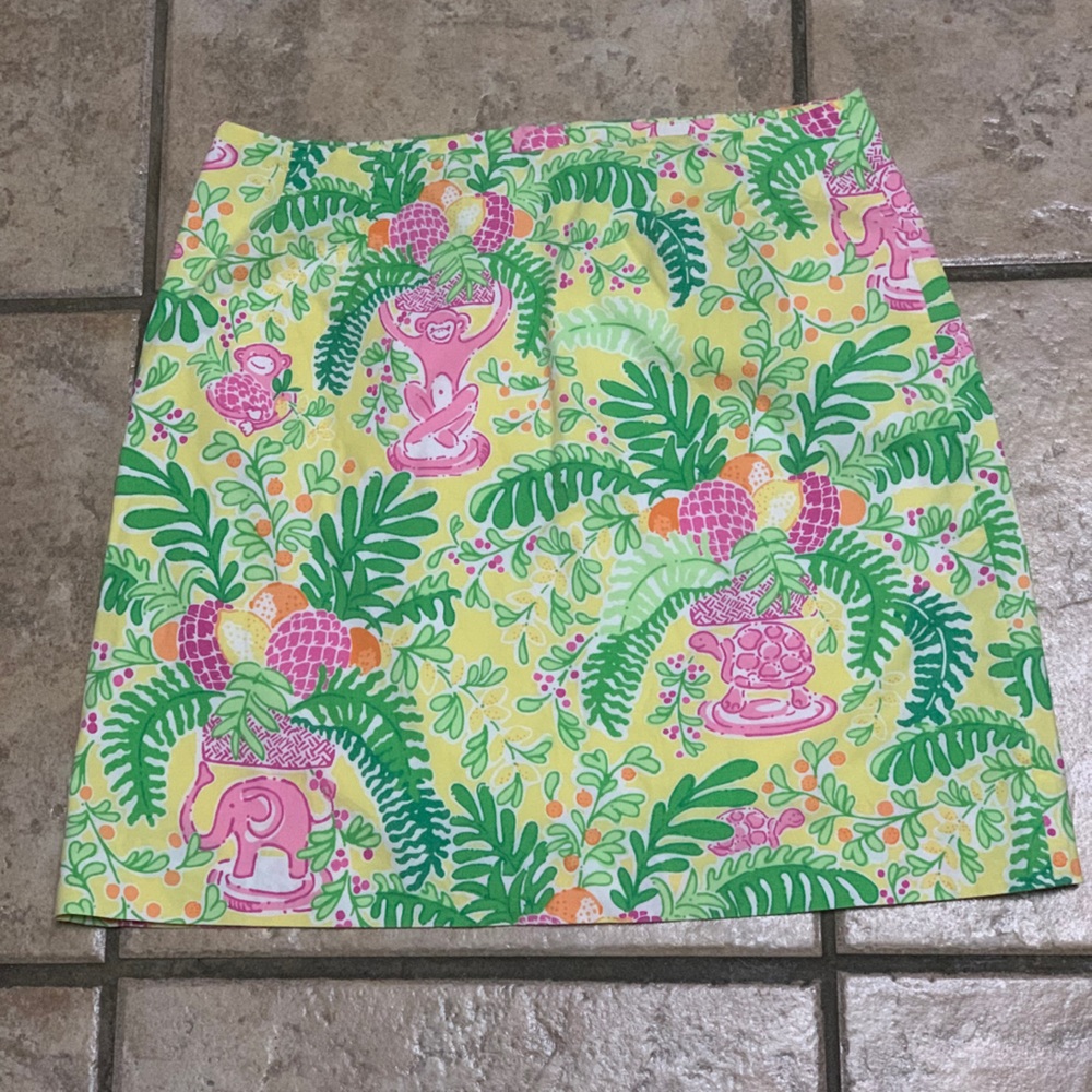 Vintage Lilly Pulitzer monkey skirt SZ 0